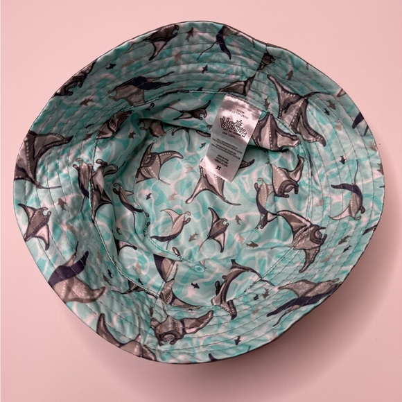 Youth Bucket Hat Reversible Fish Colorful Gray & Blue Boy Girl UV Skinz Hat 2T - Picture 10 of 10